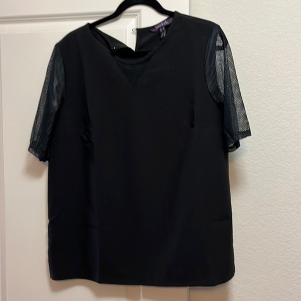Long Tall Sally Women’s black top size US 10 EUC